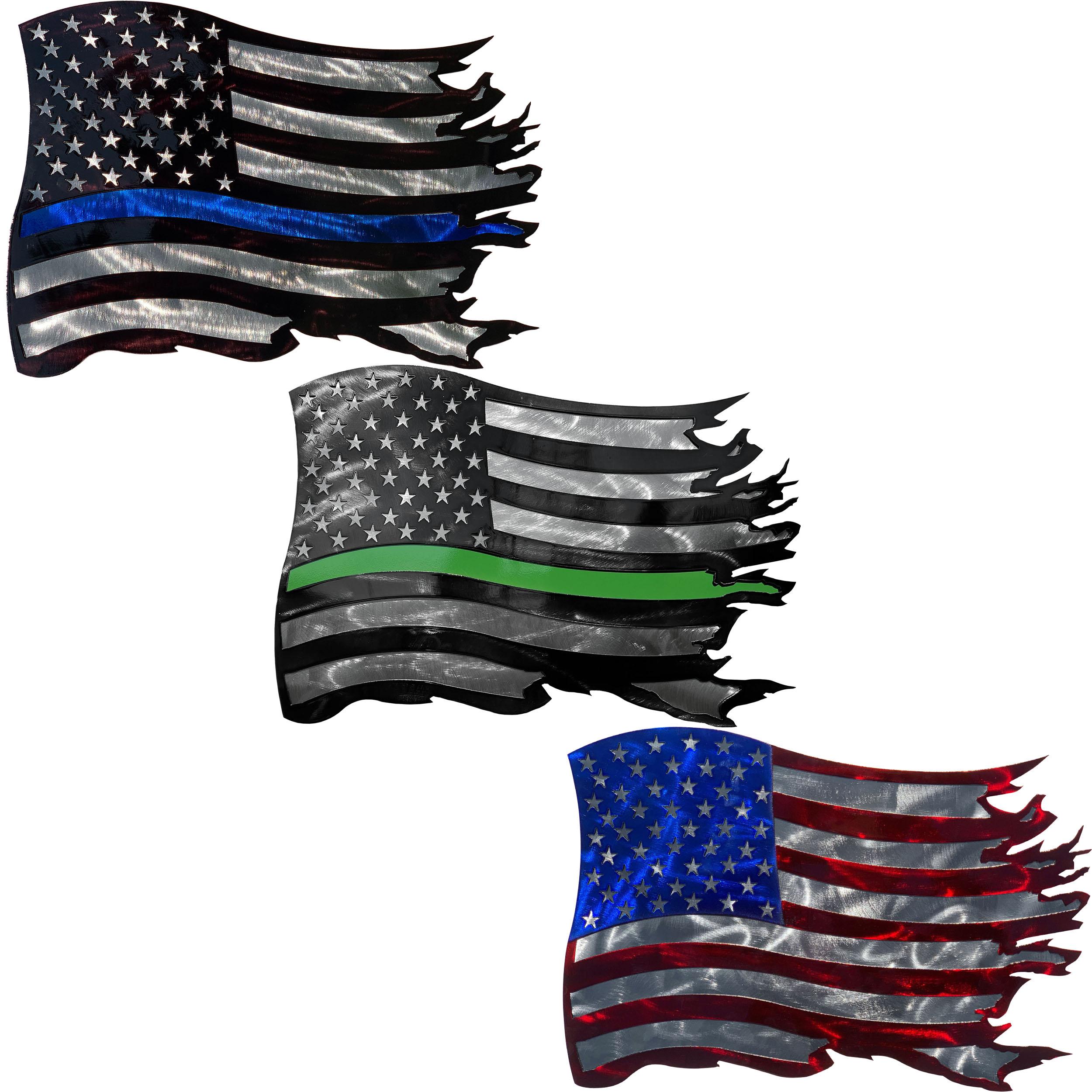 American Flag Metal Decor