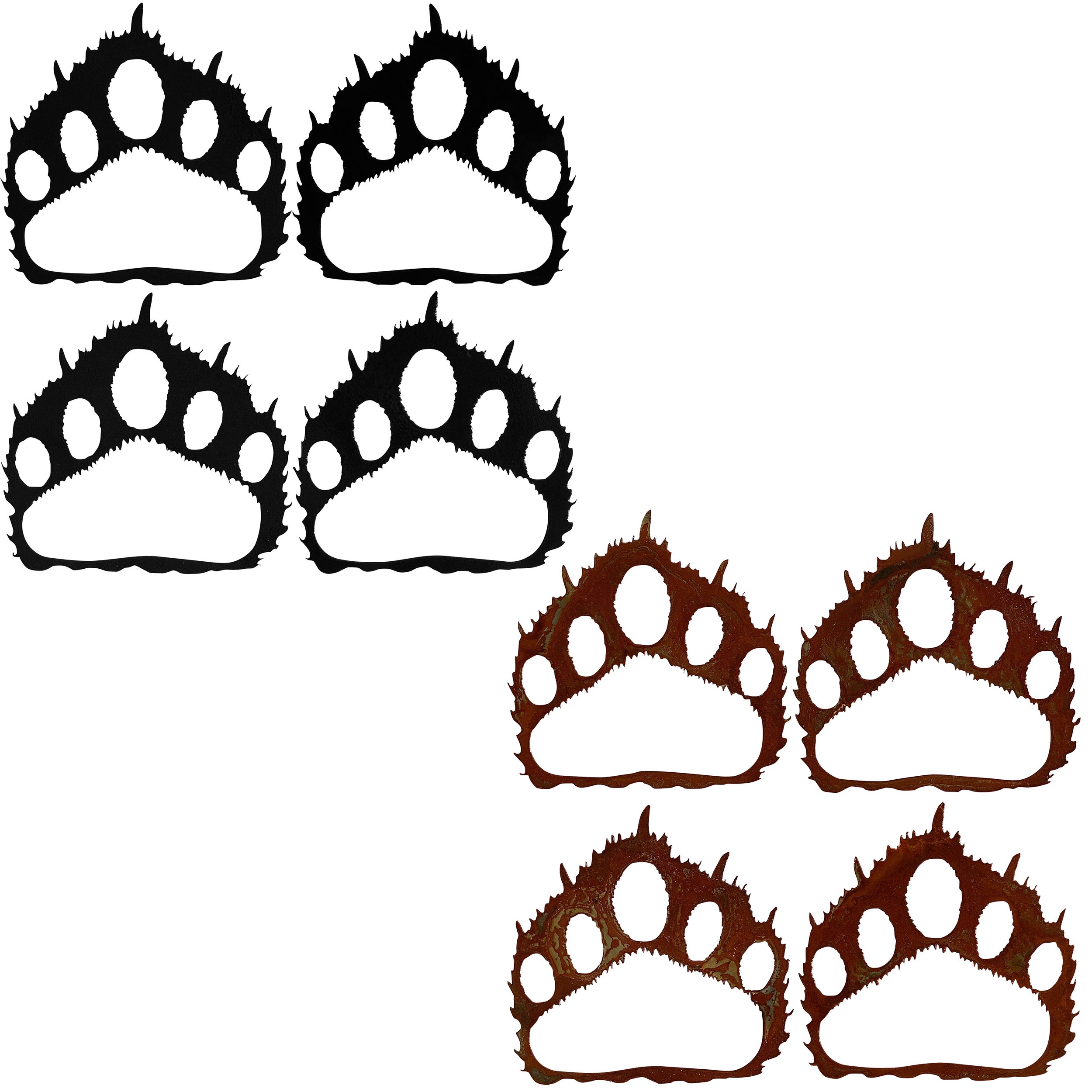 Bear Paw Prints Set