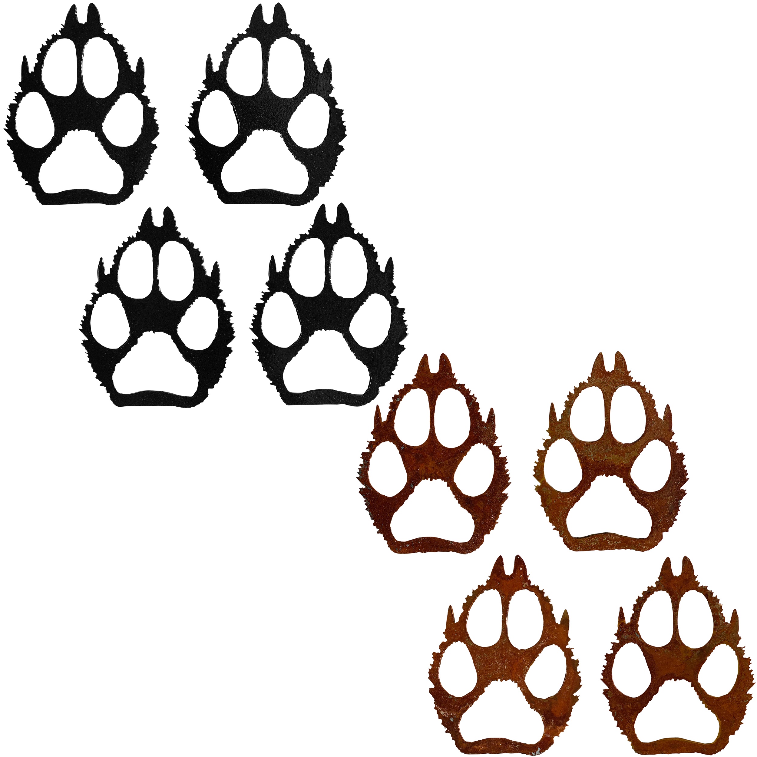 Wolf Paw Prints Set
