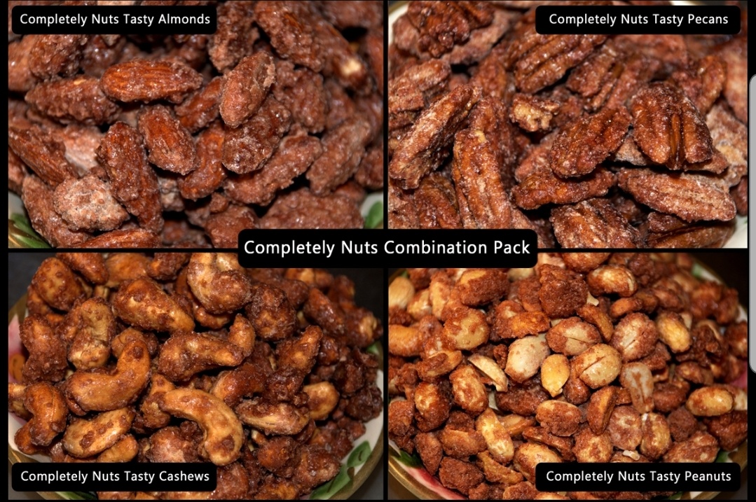 Combination Bag - Cinnamon Roasted Almonds, Cashews, Peanuts, and Pecans