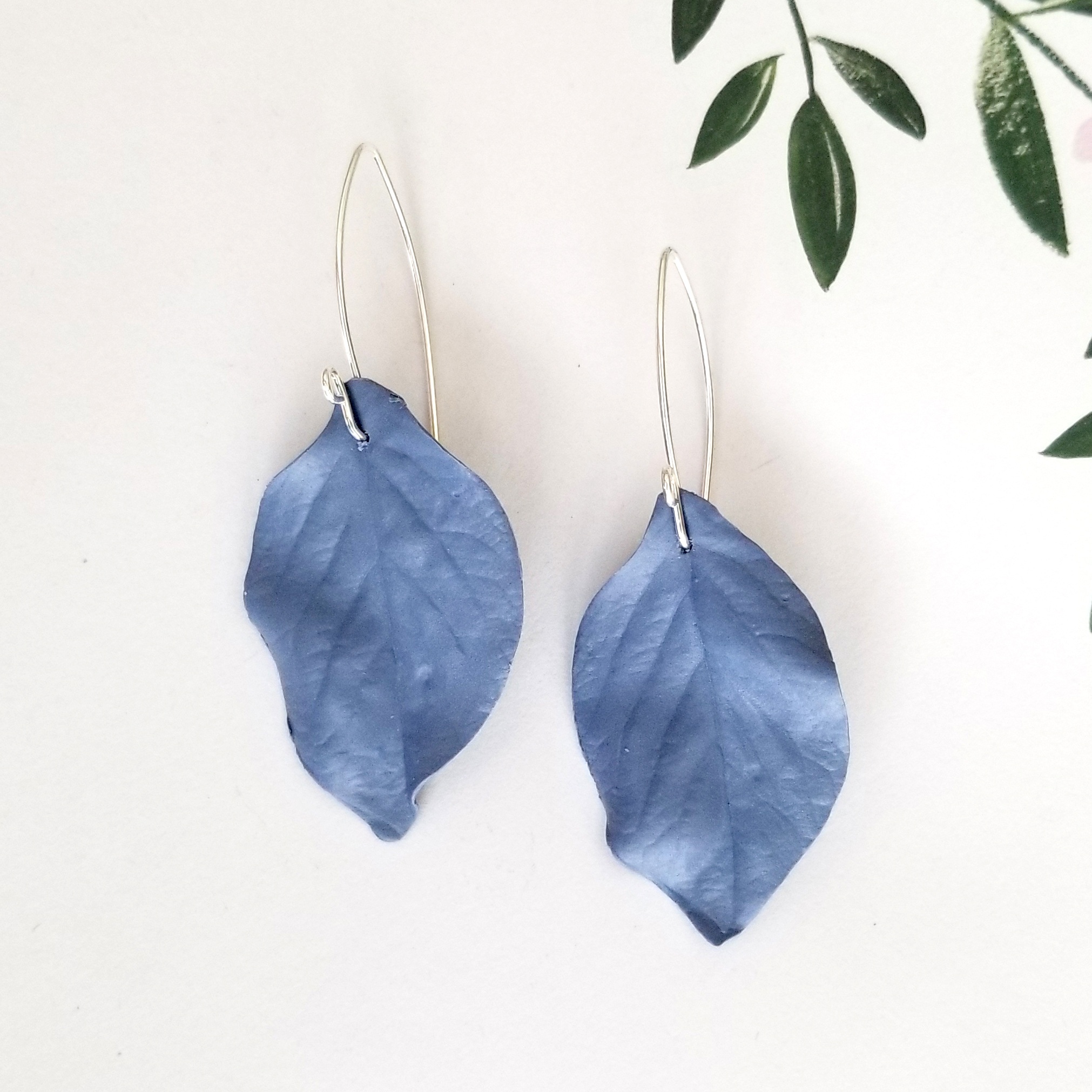 Blue Leaf Dangles