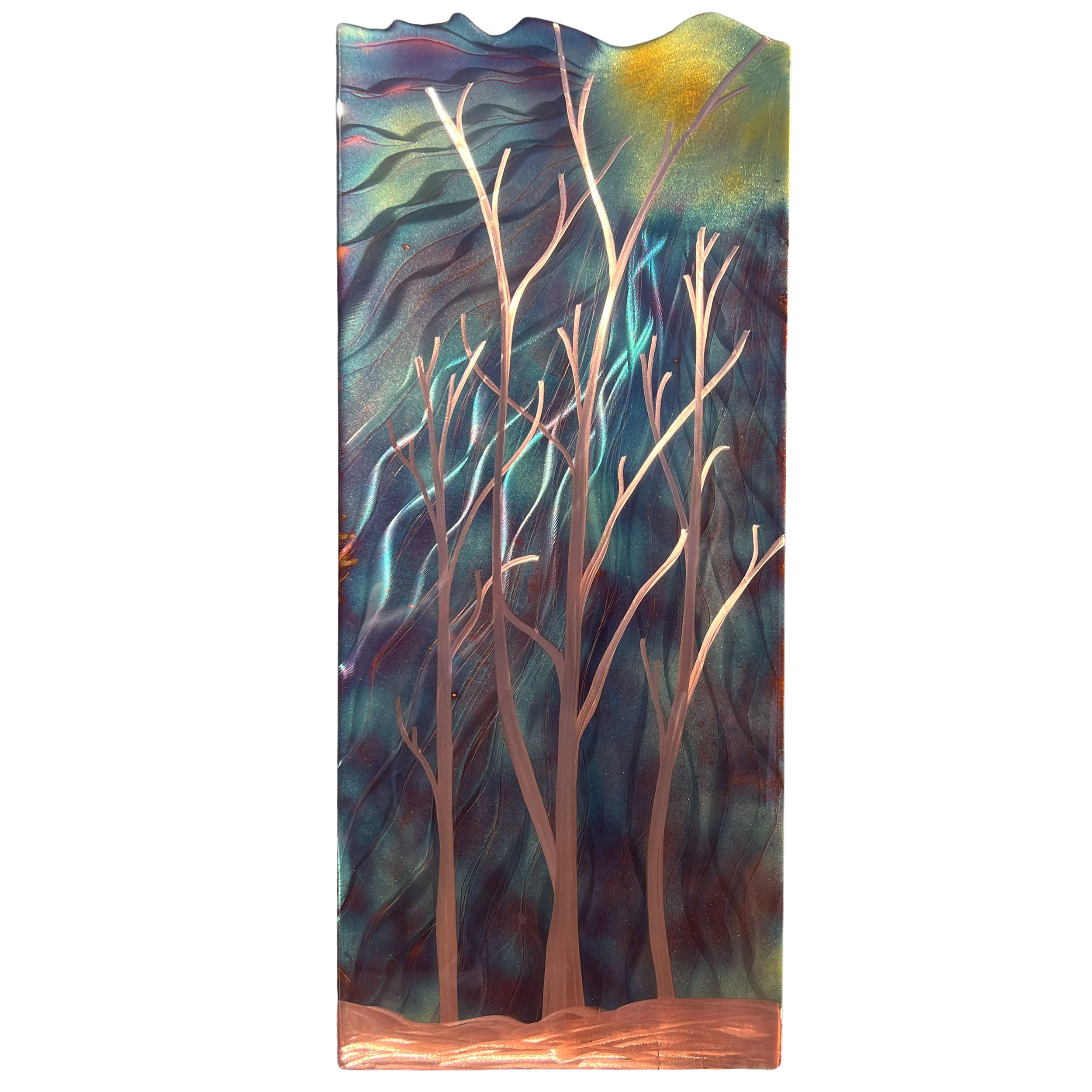 Aspen Grove copper wall art