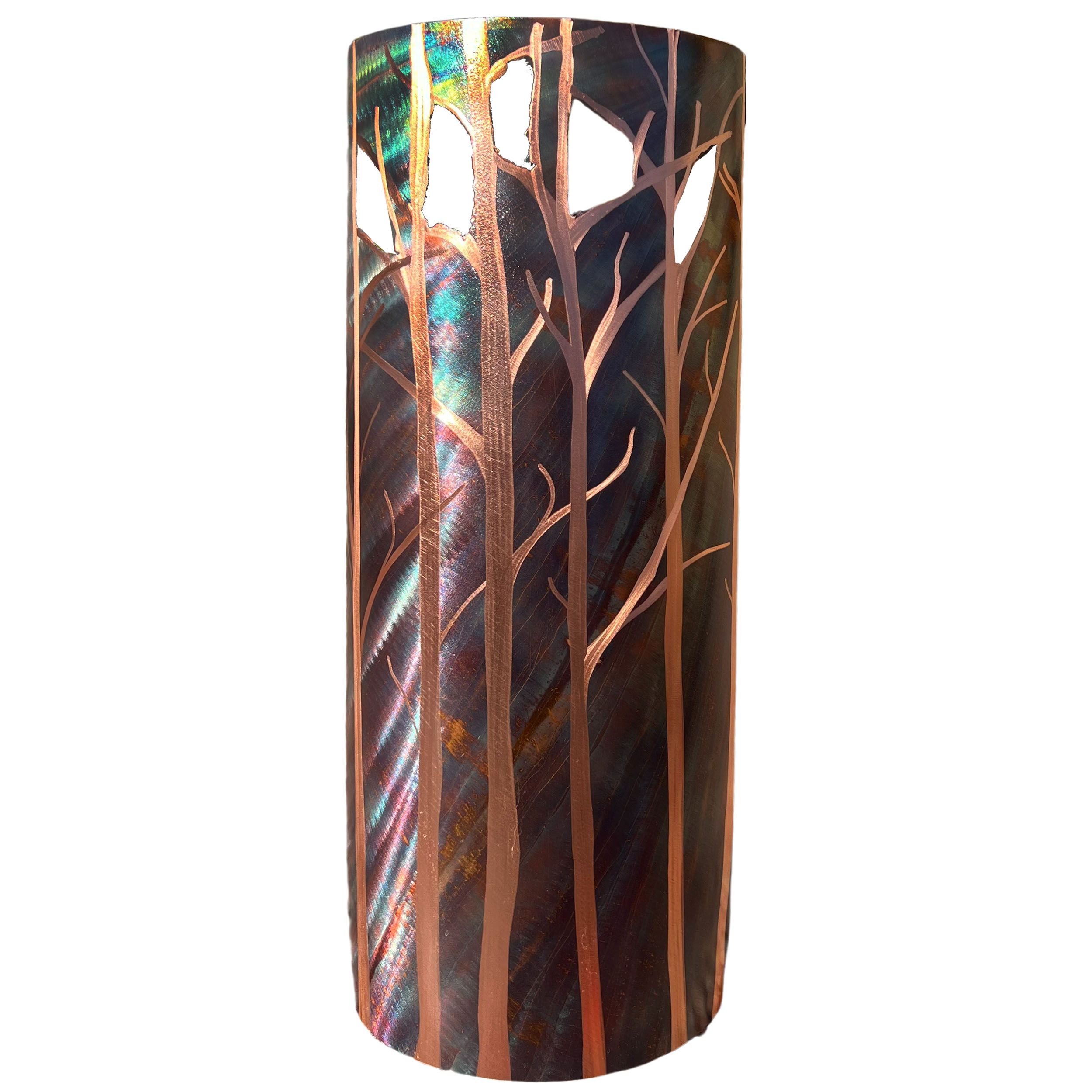 Aspen Trees copper wall sconce