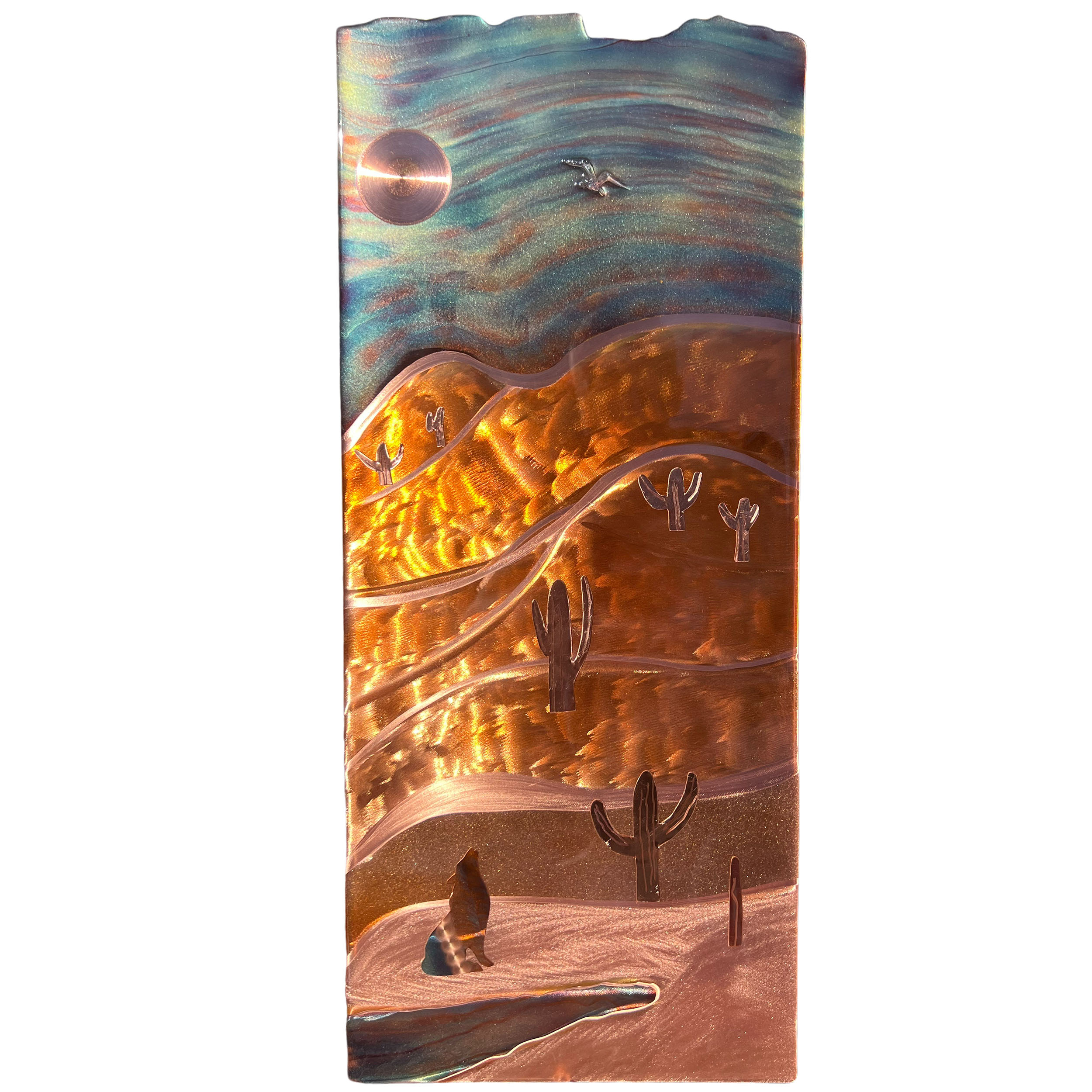 Coyote Canyon copper wall art