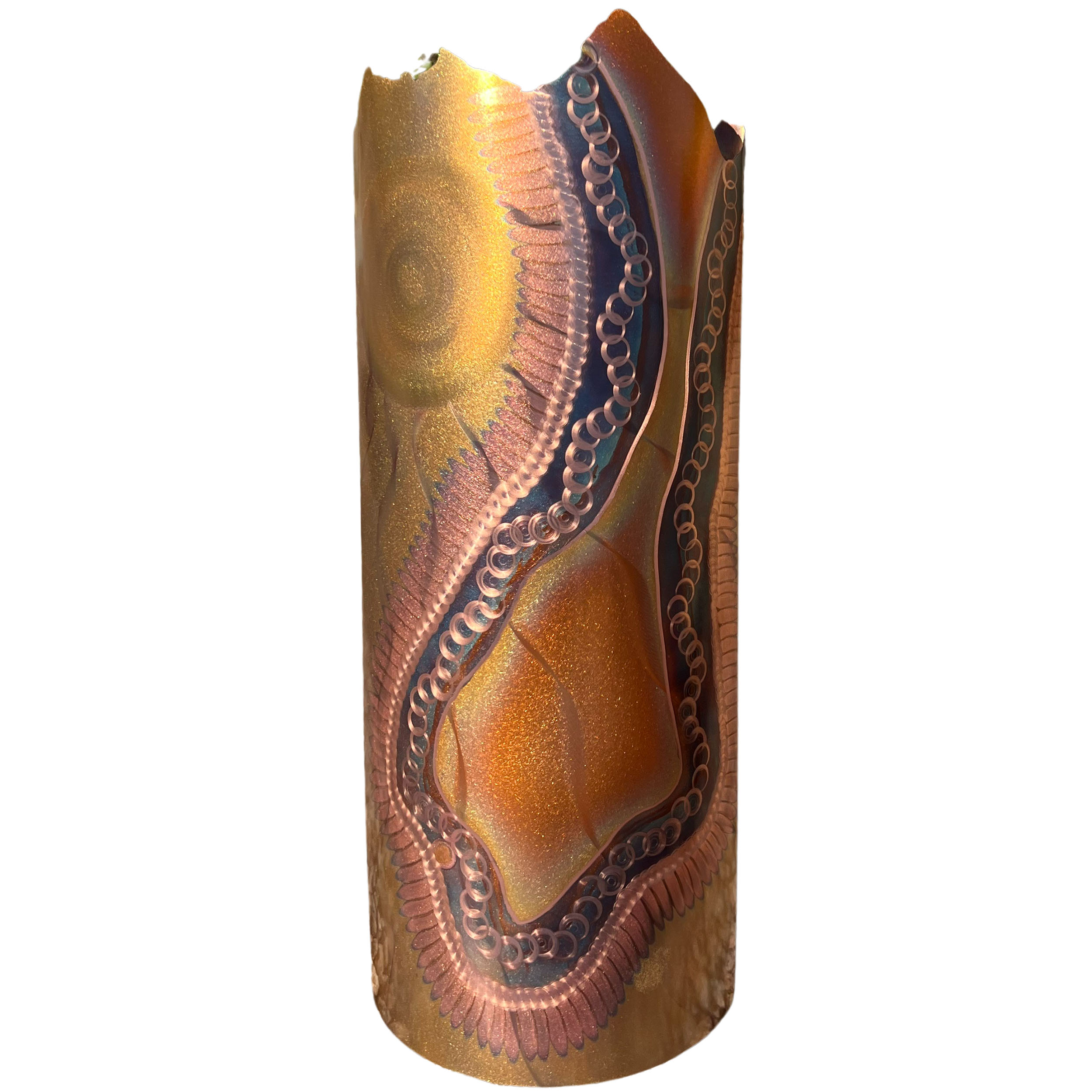 Sun Dance copper wall sculpture